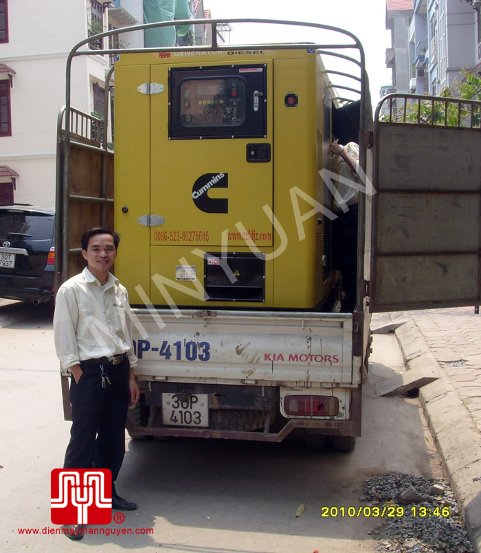 Tổ máy CUMMINS bàn giao cho khách hàng Hà Nội ngày 29.03.2010