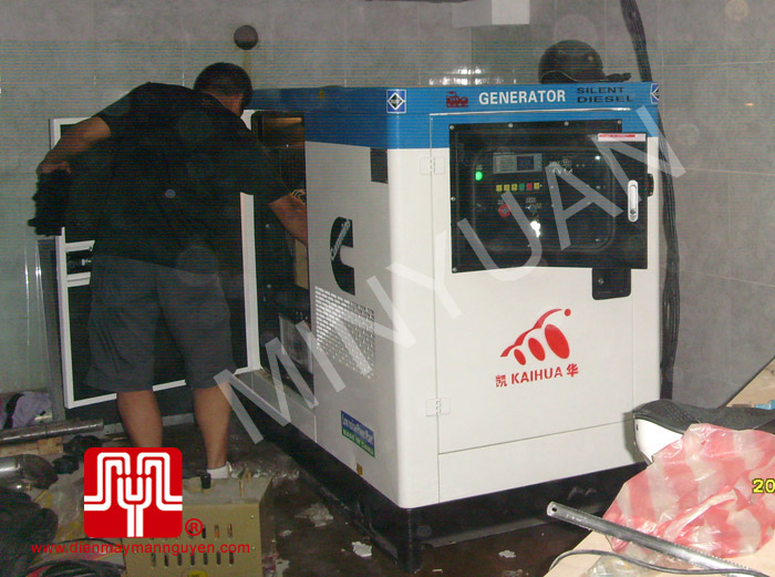 Lắp đặt tổ máy CUMMINS 60KVA cho C.ty Hoàng An ngày 12.06.2010