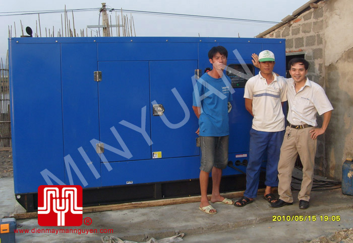 Tổ máy phát điện có vỏ CUMMINS 200KVA bàn giao khách hàng Quảng Ninh ngày 15.05.2010