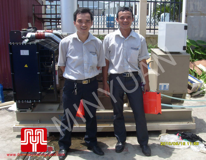 Tổ máy phát điện trần CUMMINS 120KVA bàn giao cho khách hàng Hải Phòng ngày 16.06.2010