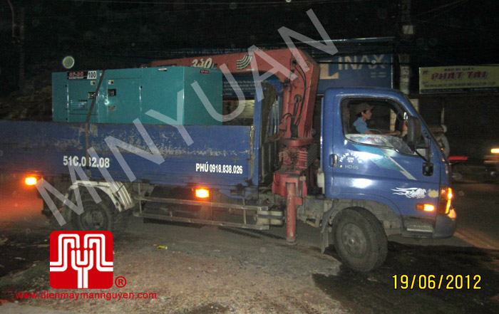 Tổ máy CUMMINS 100KVA bàn giao khách hàng Hồ Chí Minh ngày 19.6.2012