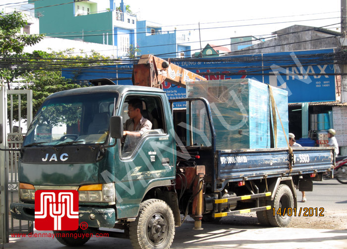 Tổ máy CUMMINS 120 KVA giao tại Hồ Chí Minh ngày 14.01.2012