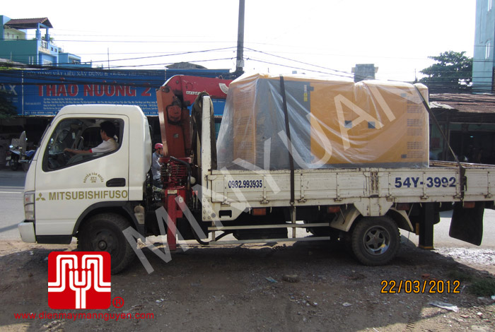 Tổ máy CUMMINS 140KVA bàn giao khách hàng Hồ Chí Minh ngày 22.3.2012