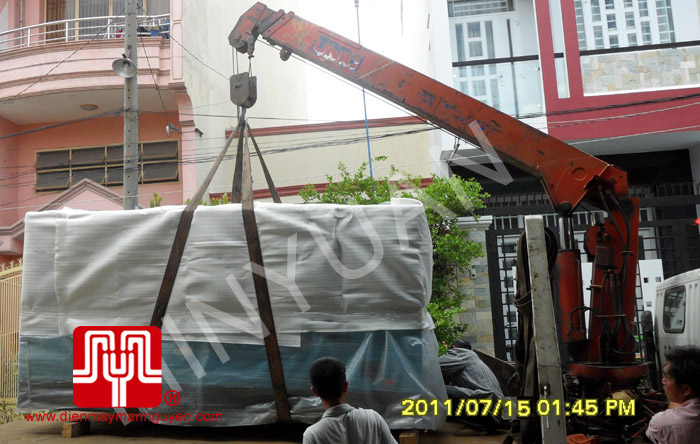 Tổ máy CUMMINS 160KVA bàn giao khách hàng Hồ Chí Minh ngày 15.7.2011