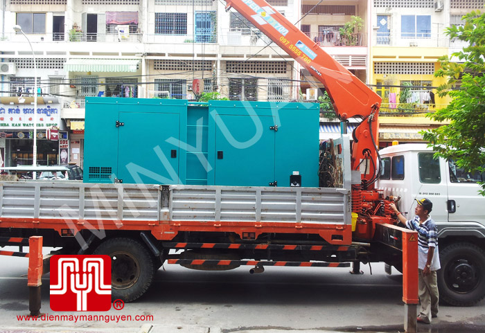 Tổ máy CUMMINS 312 KVA bàn giao khách hàng Campichia ngày 11.6.2012