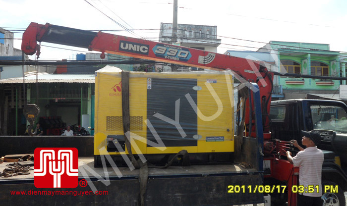 Tổ máy phát điện CUMMINS 40KVA bàn giao khách hàng Hồ Chí Minh ngày 17.8.2011