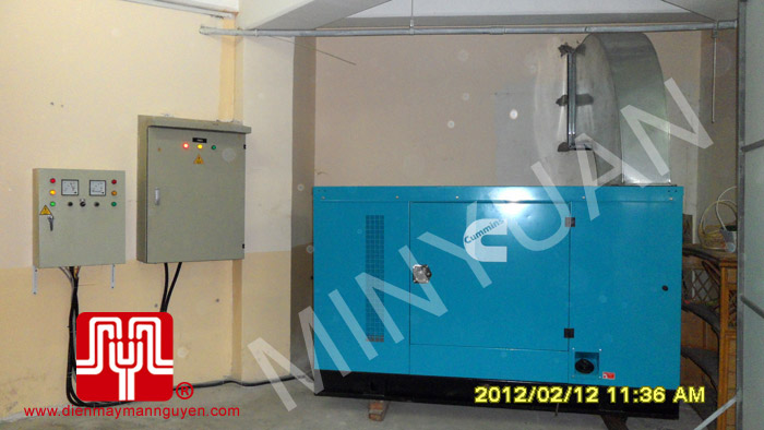 Tổ máy CUMMINS công suất 60KVA giao khách hàng Bình Dương ngày 12.2.2012