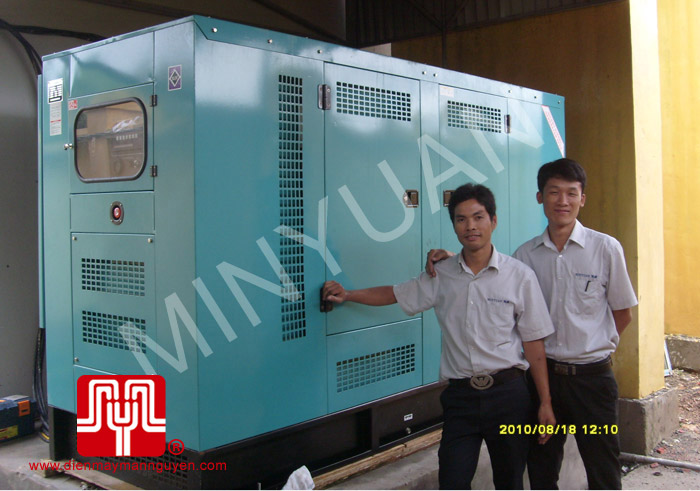 Tổ máy phát điện có vỏ SHANGCHAI 200KVA bàn giao cho khách hàng Quảng Ninh ngày 18.08.2010