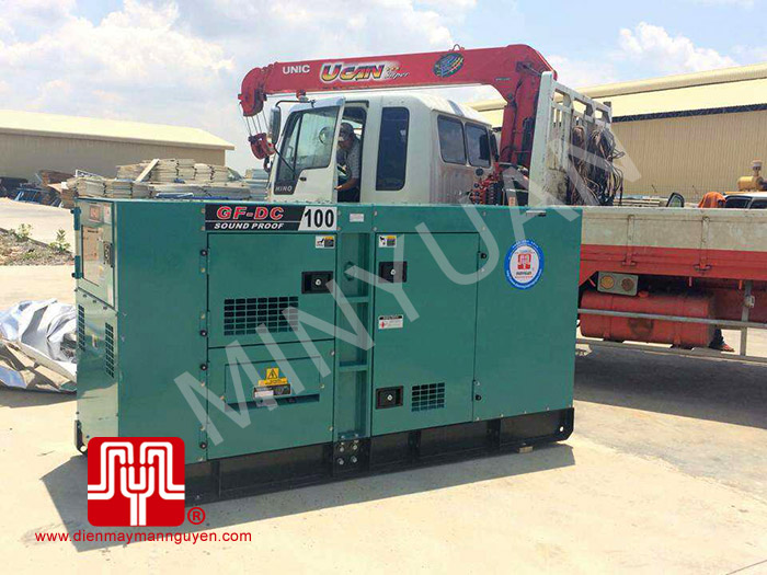 Máy phát điện Cummins 100kva có vỏ cách âm bàn giao tại Cambodia 05/05/2014