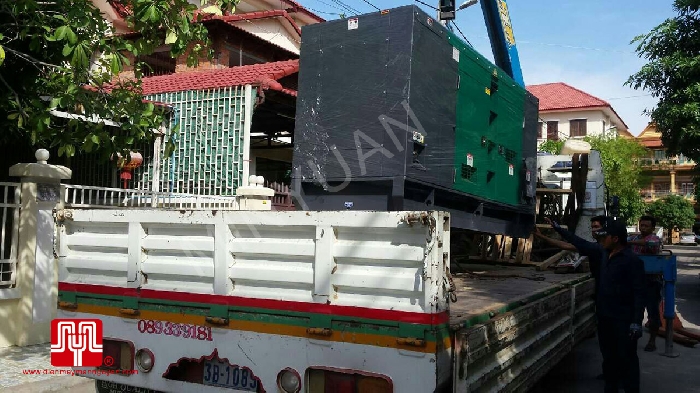 Máy phát điện Cummins 140kva có vỏ cách âm bàn giao tại Cambodia 28/11/2014