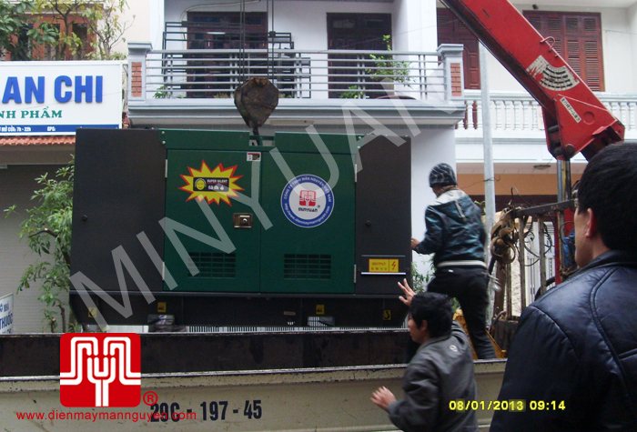 Tổ máy phát điện Weichai 15kva bàn giao khách hàng Hà Nội 8.1.2013