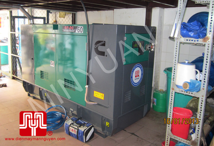 Tổ máy phát điện CUMMINS 60KVA bàn giao khách hàng Hồ Chí Minh ngày 16.1.2013