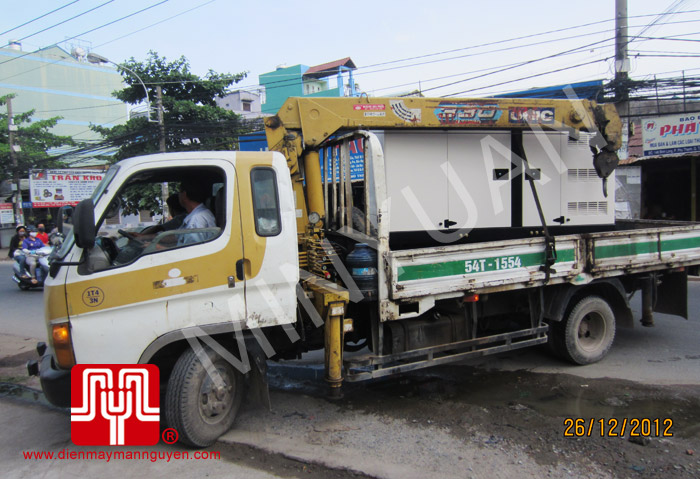 Tổ máy phát điện CUMMINS 60KVA bàn giao khách hàng Hồ Chí Minh ngày 26.12.2012