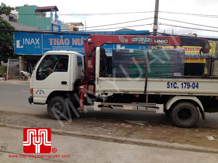 Tổ máy phát điện có vỏ ISUZU 25KVA bàn giao khách hàng HCM ngày 17.7.2013