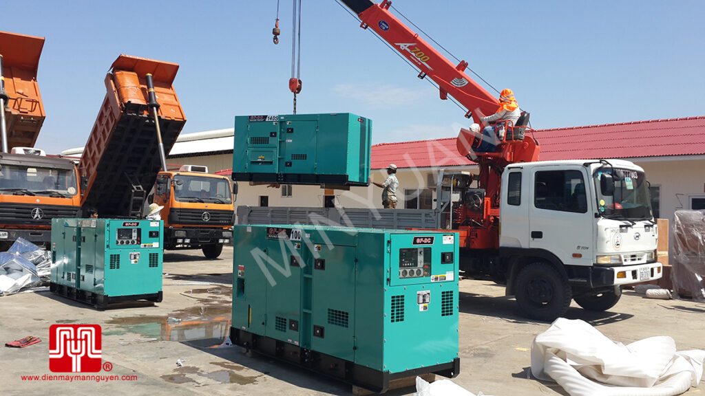 Máy phát điện Cummins 100kva, 120kva và 140kva bàn giao tại Cambodia 29/06/2015