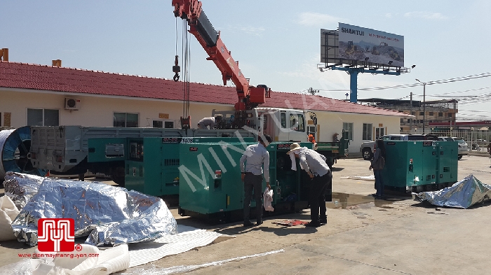 Máy phát điện Cummins 100kva, 120kva và 140kva bàn giao tại Cambodia 29/06/2015