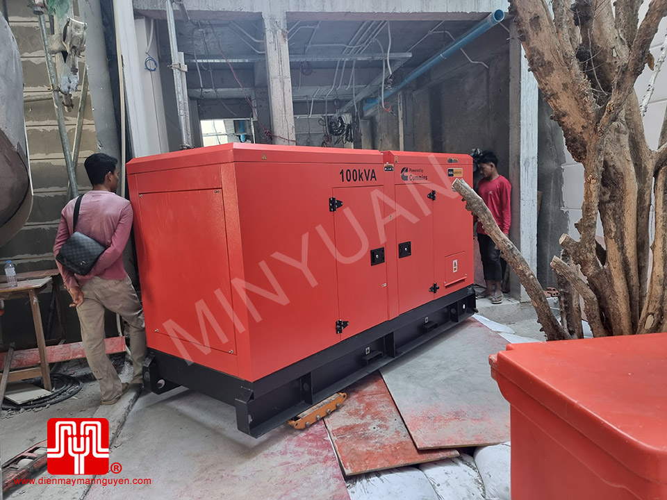 Máy phát điện Cummins 100 kva bàn giao 08/01/2024