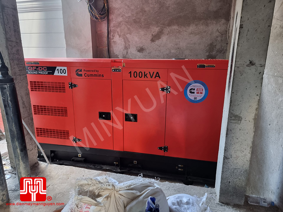 Máy phát điện Cummins 100 kva bàn giao 08/01/2024