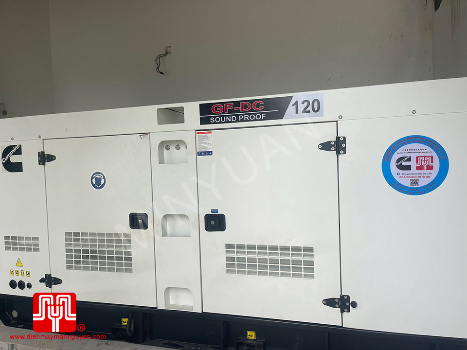 Máy phát điện Cummins 120 kva bàn giao 15/08/2023