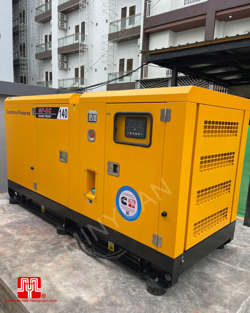 Máy phát điện Cummins 140 kva bàn giao 22/07/2024