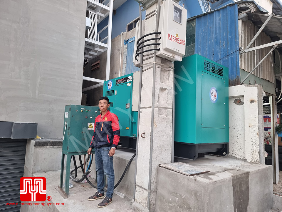 Máy phát điện Cummins 140 kva bàn giao 27/03/2023