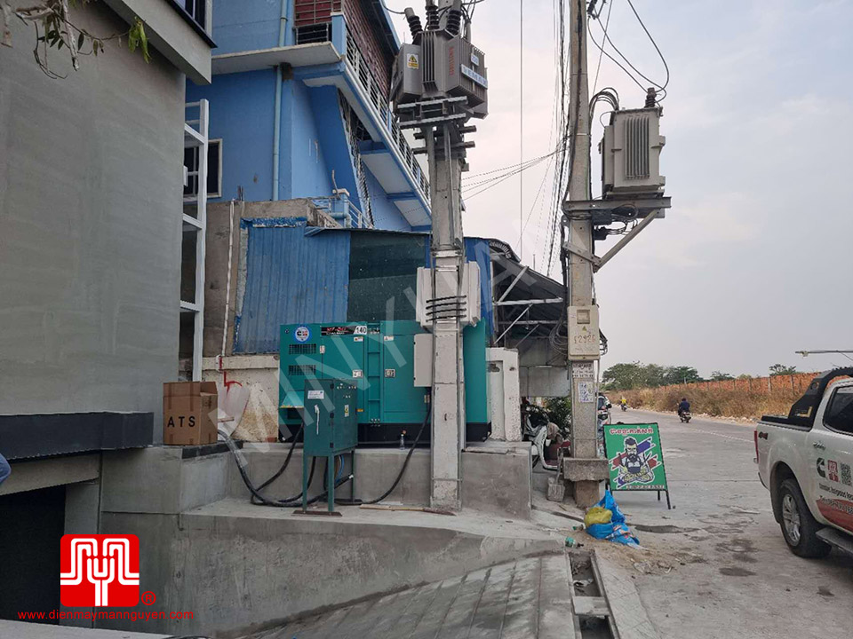 Máy phát điện Cummins 140 kva bàn giao 27/03/2023