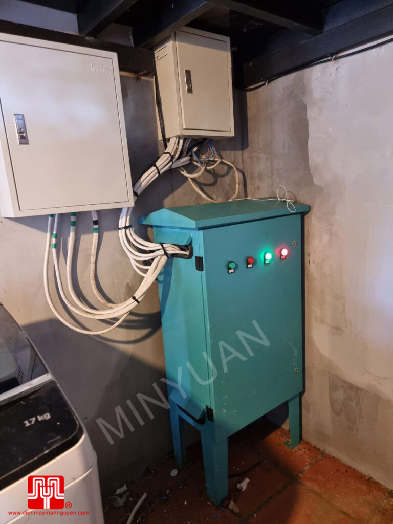 Máy phát điện Cummins + ATS 60 kva bàn giao 10/10/2023