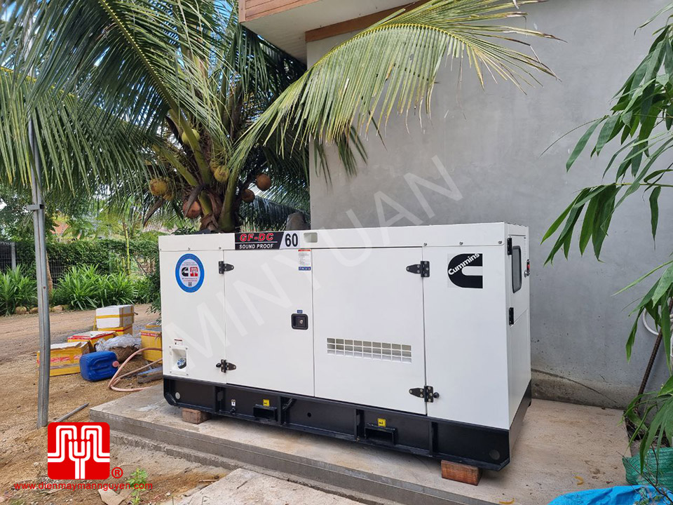 Máy phát điện Cummins + ATS 60 kva bàn giao 10/10/2023