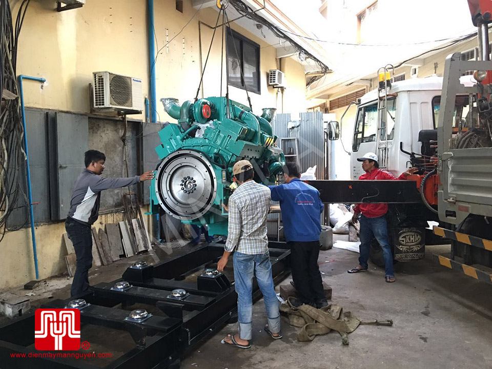 Máy phát điện Cummins 1000kva bàn giao Cambodia khách sạn LBN Asian 18/12/2016