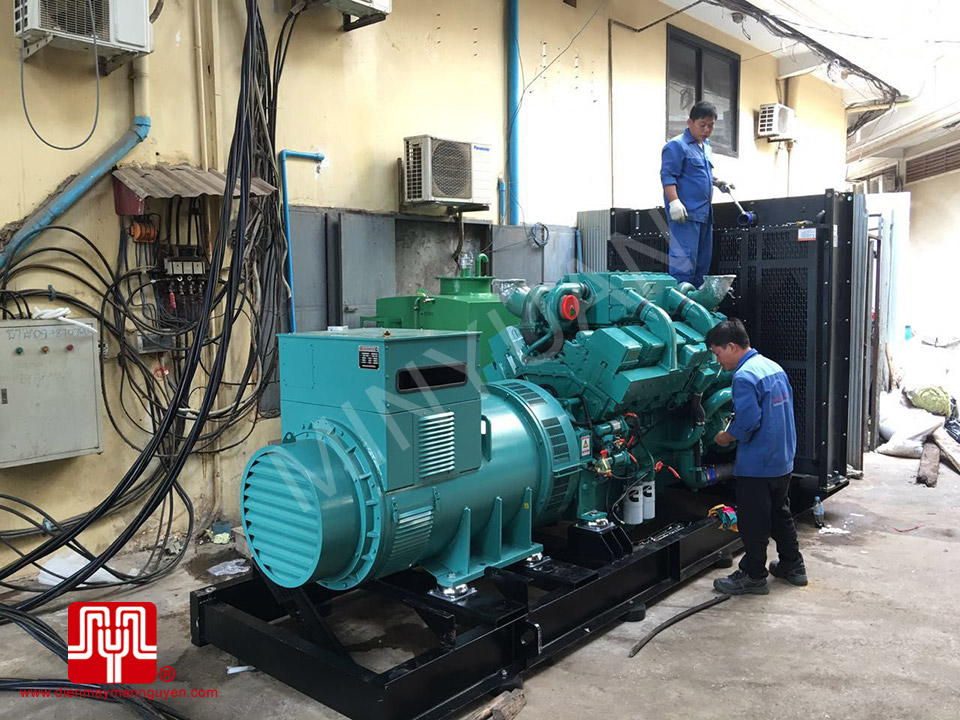 Máy phát điện Cummins 1000kva bàn giao Cambodia khách sạn LBN Asian 18/12/2016