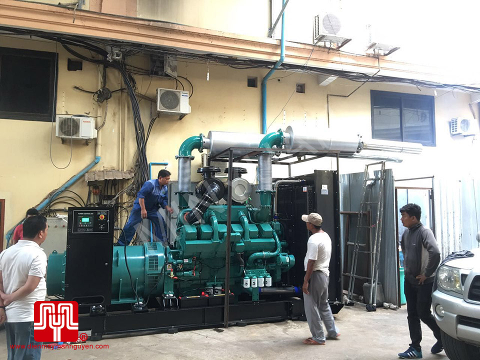 Máy phát điện Cummins 1000kva bàn giao Cambodia khách sạn LBN Asian 18/12/2016