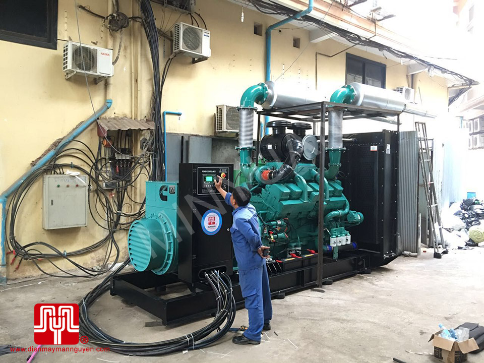 Máy phát điện Cummins 1000kva bàn giao Cambodia khách sạn LBN Asian 18/12/2016