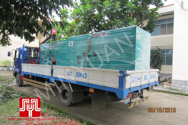 Bàn giao 3 máy phát điện Cummins 100kva cho trạm cảnh sát giao thông Hàm Tân