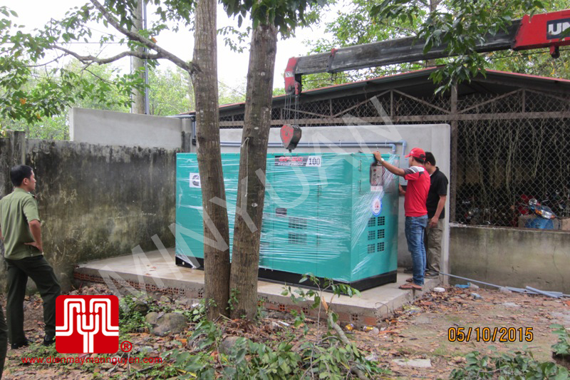 Bàn giao 3 máy phát điện Cummins 100kva cho trạm cảnh sát giao thông Hàm Tân