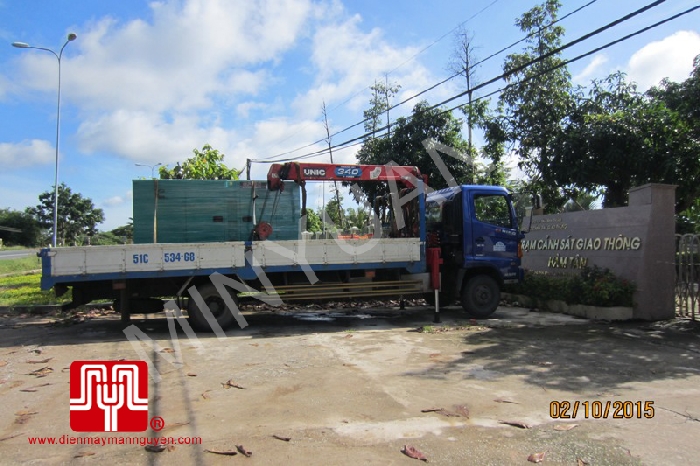 Bàn giao 3 máy phát điện Cummins 100kva cho trạm cảnh sát giao thông Hàm Tân