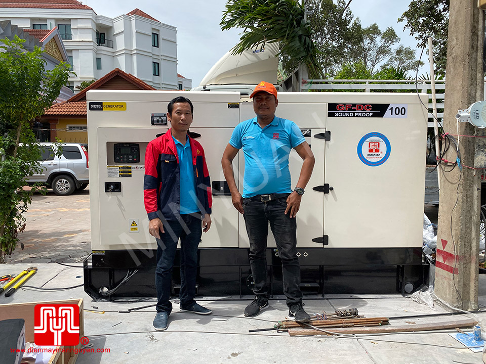 Máy phát điện Cummins 100kva bàn giao ngày 03/08/2020