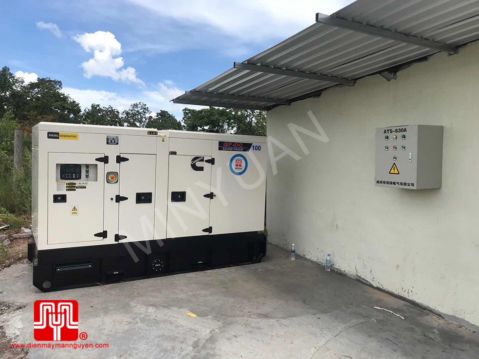 Máy phát điện Cummins 100kva bàn giao 03/10/2020