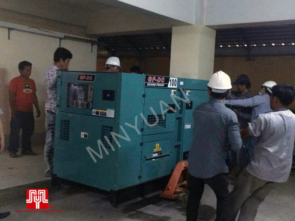 Máy phát điện Cummins 100kva bàn giao tại Cambodia 12/01/2015