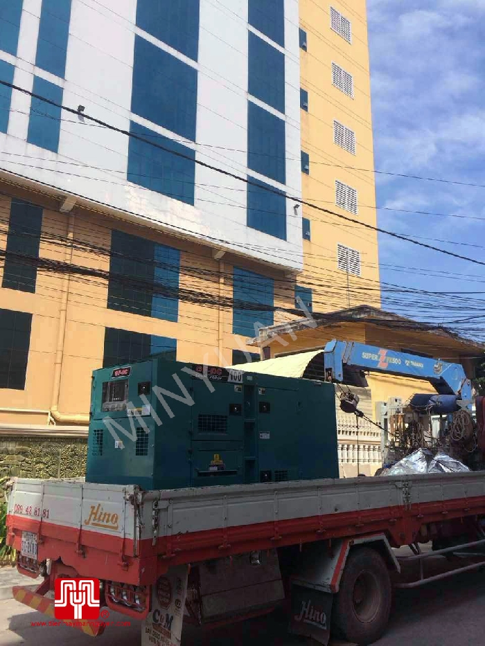 Máy phát điện Cummins 100kva bàn giao tại Cambodia 12/01/2015