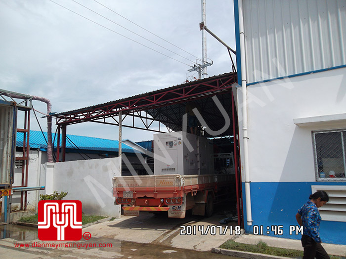 Máy phát điện Cummins 250kva bàn giao tại TPHCM 18/07/2014