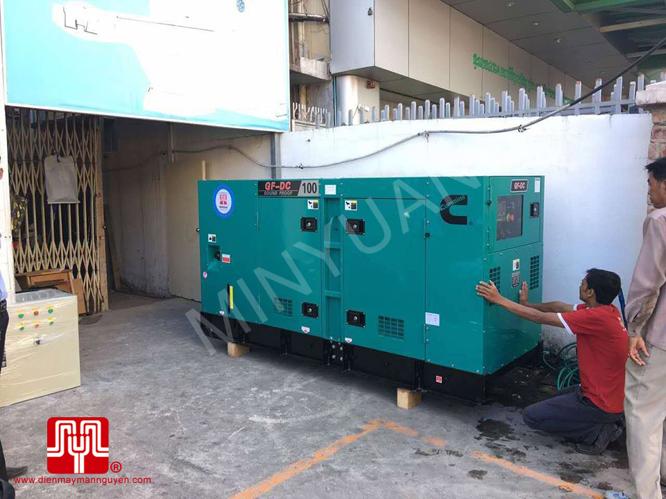 Máy phát điện Cummins 100kva bàn giao tại Cambodia 19/01/2017