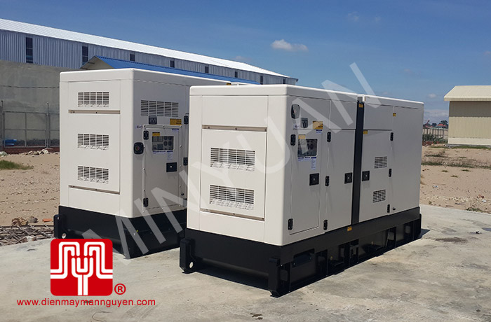 Máy phát điện Cummins 180kva, 250kva vaf 350kva có vỏ cách âm bàn giao tại Cambodia 27/05/2014