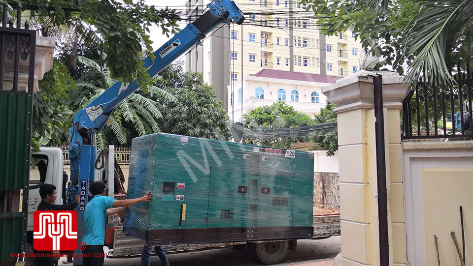 Máy phát điện Cummins 120kva bàn giao tại Cambodia ngày 12/09/2018