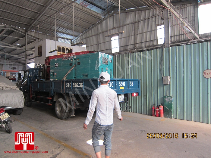 Máy phát điện Cummins 120kva bàn giao tại TPHCM ngày 25/03/2018