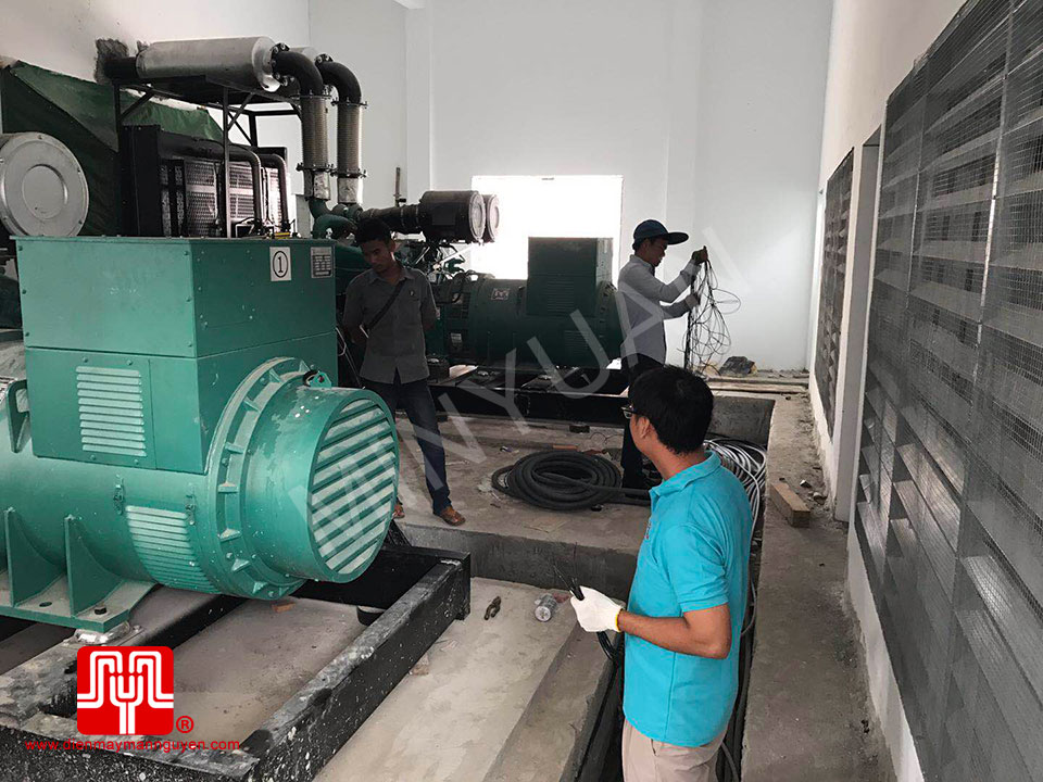 Hai máy phát điện Cummins 1250kva bàn giao tại Cambodia ngày 10/05/2018