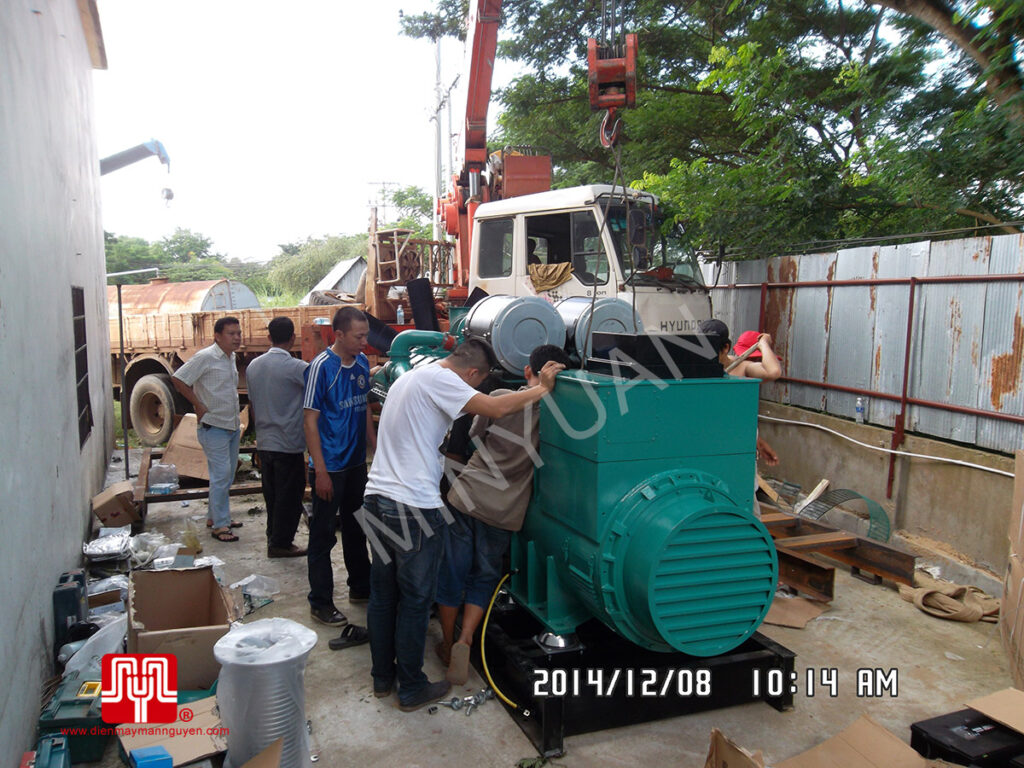 Máy phát điện Cummins 1250kva bàn giao tại Cambodia 08/12/2014