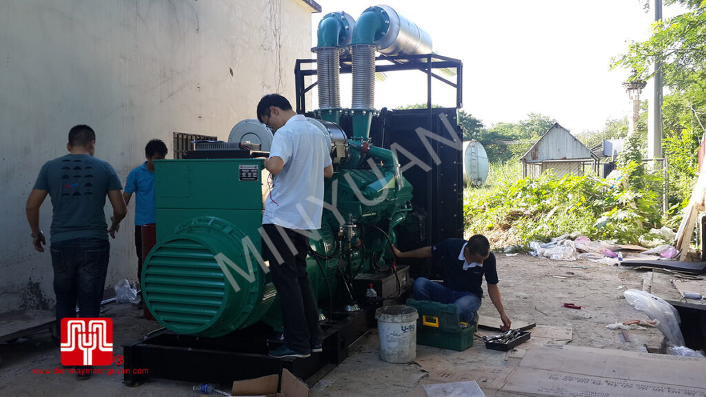 Máy phát điện Cummins 1250kva bàn giao tại Cambodia 08/12/2014