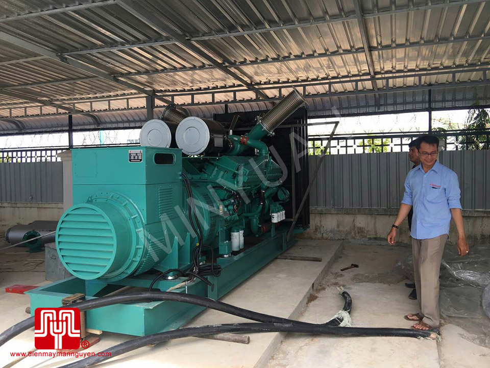 Máy phát điện Cummins 1250kva bàn giao Cambodia 18/11/2016