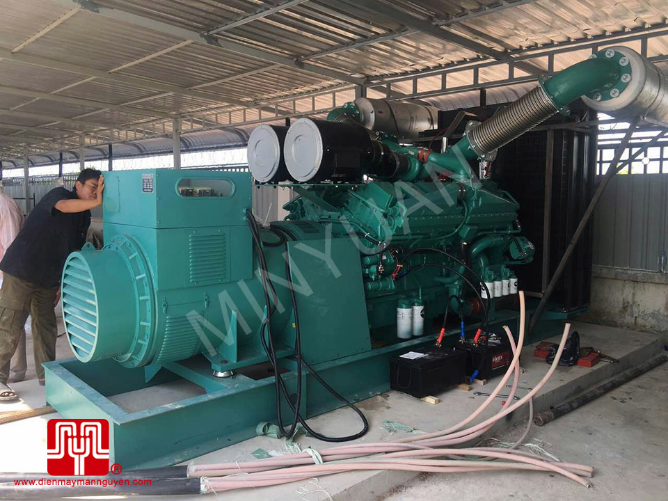 Máy phát điện Cummins 1250kva bàn giao Cambodia 18/11/2016