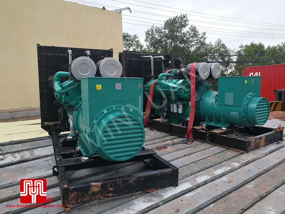 Máy phát điện Cummins 1250kva bàn giao tại Cambodia ngày 25/12/2017